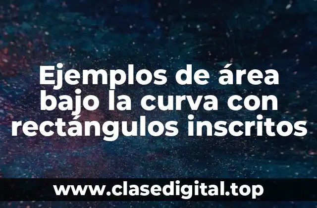 Ejemplos de área bajo la curva con rectángulos inscritos