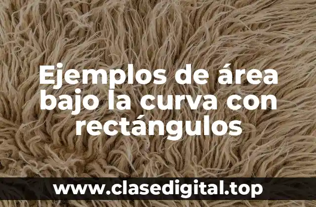 Ejemplos de área bajo la curva con rectángulos