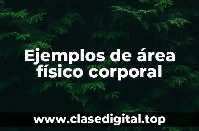 Ejemplos de área físico corporal