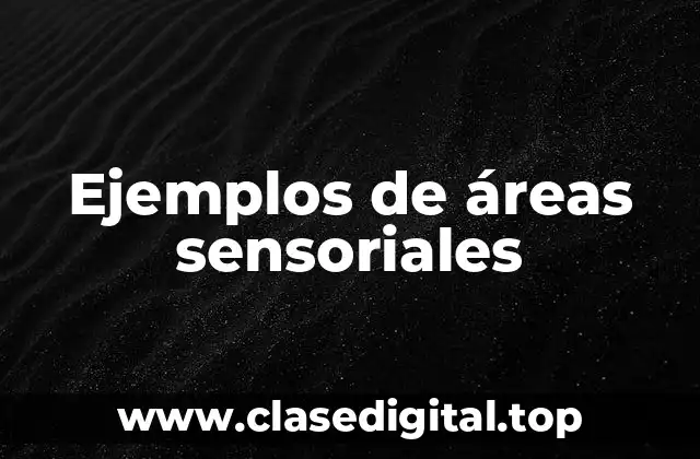 Ejemplos de áreas sensoriales