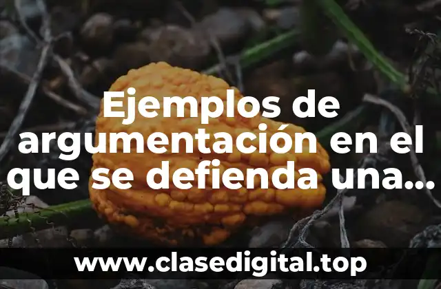 Ejemplos de argumentación en el que se defienda una creencia