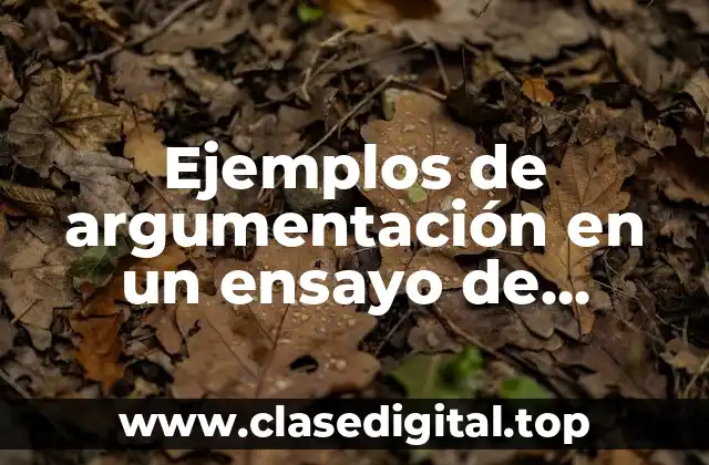 Ejemplos de argumentación en un ensayo de nutricion enteral