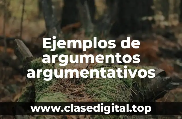 Ejemplos de argumentos argumentativos