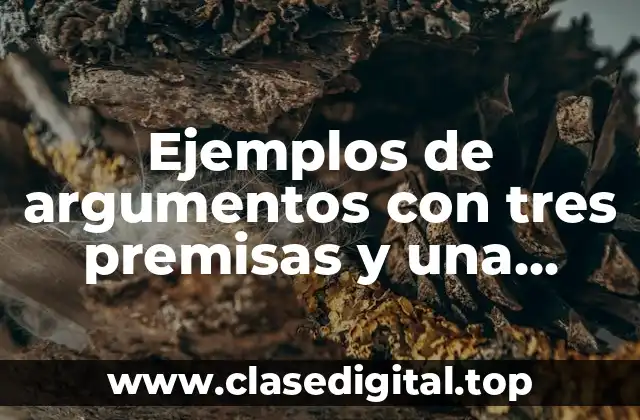 Ejemplos de argumentos con tres premisas y una conclusión