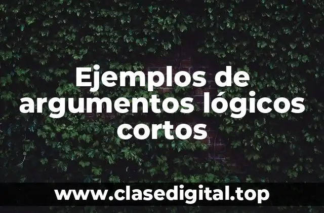 Ejemplos de argumentos lógicos cortos