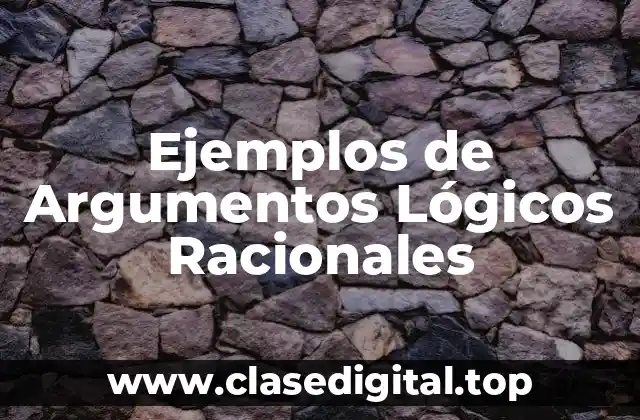 Ejemplos de Argumentos Lógicos Racionales