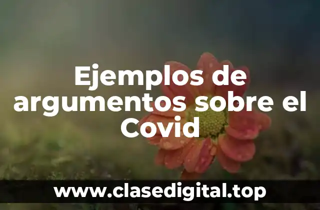 Ejemplos de argumentos sobre el Covid