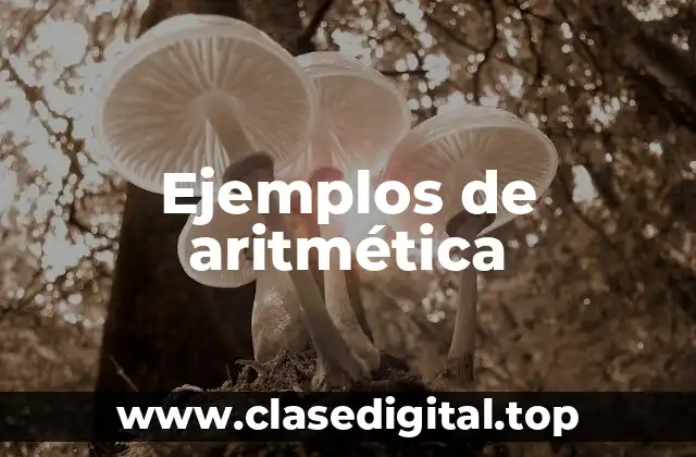 Ejemplos de aritmética