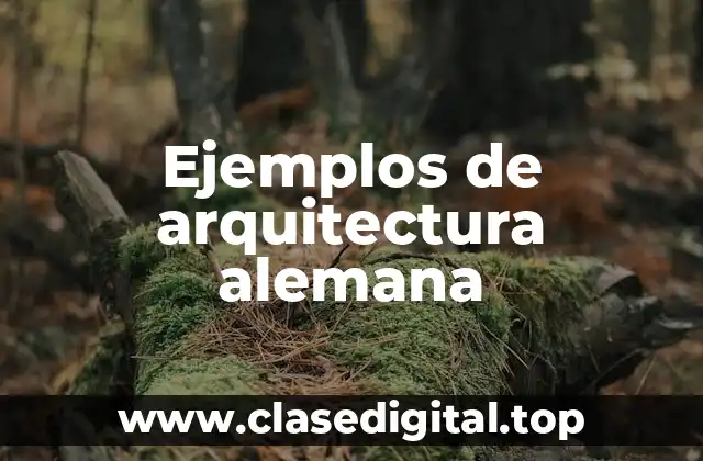 Ejemplos de arquitectura alemana