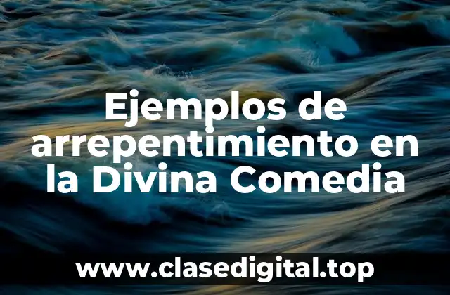 Ejemplos de arrepentimiento