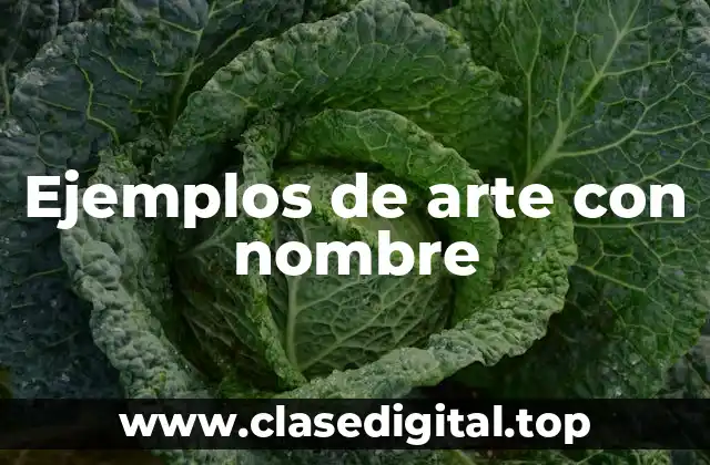 Ejemplos de arte con nombre
