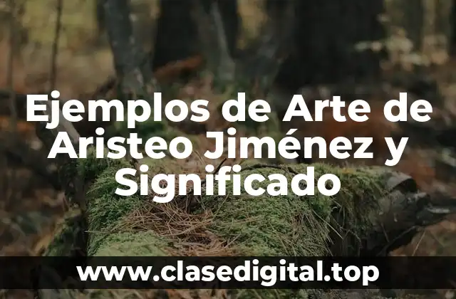 Ejemplos de Arte de Aristeo Jiménez y Significado