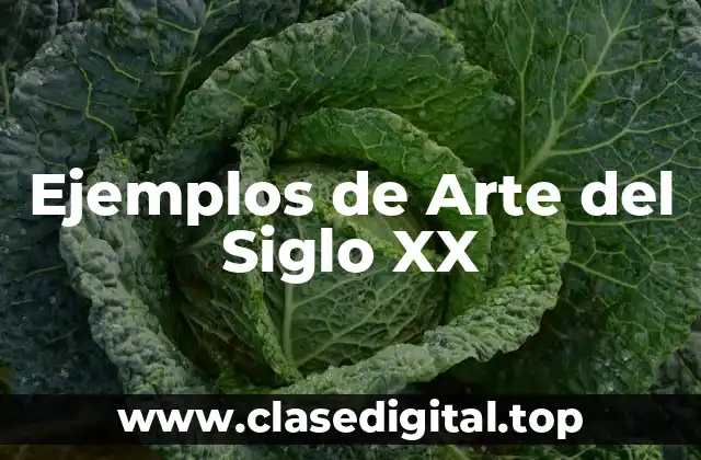Ejemplos de Arte del Siglo XX