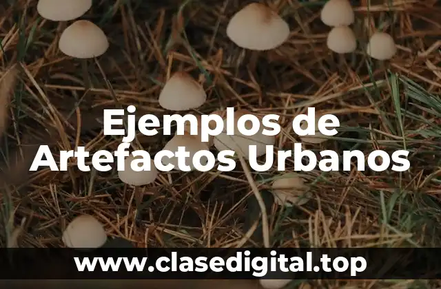 Ejemplos de Artefactos Urbanos