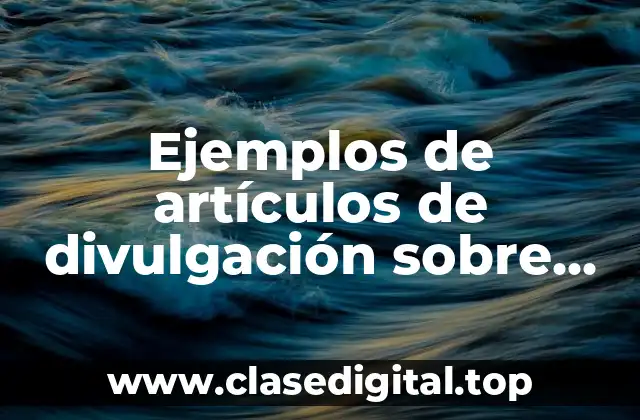 Ejemplos de artículos de divulgación sobre depresión