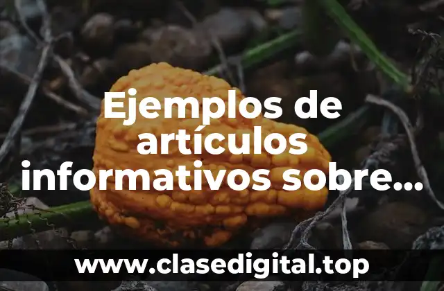 Ejemplos de artículos informativos sobre el calentamiento global