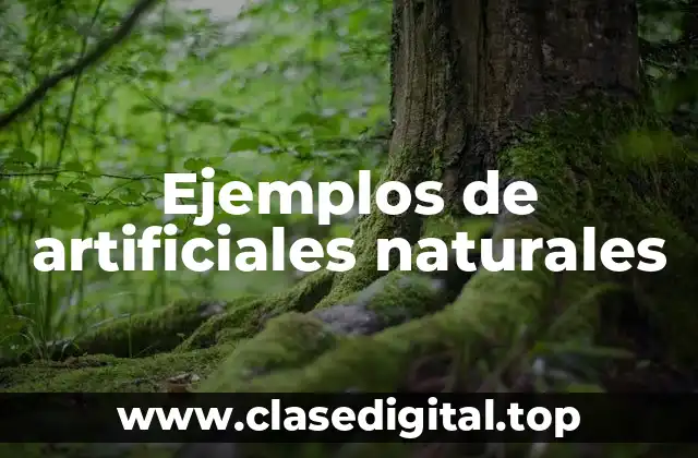 Ejemplos de artificiales naturales