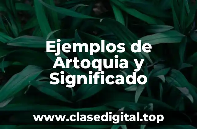 Ejemplos de Artoquia y Significado