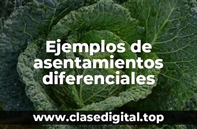 Ejemplos de asentamientos diferenciales