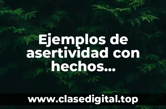 Ejemplos de asertividad con hechos, sentimientos y consecuencias y Significado