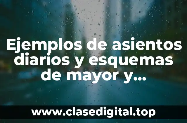 Ejemplos de asientos diarios