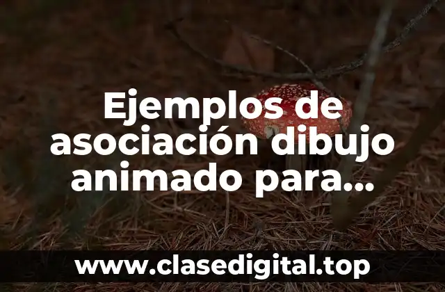 Ejemplos de asociación dibujo animado para colorear