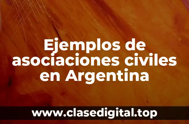Ejemplos de asociaciones civiles en Argentina
