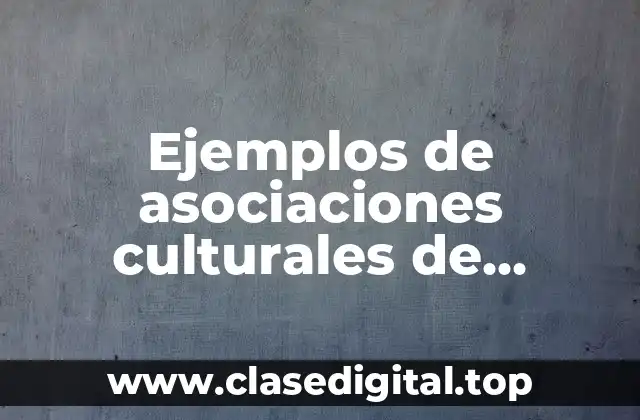 Ejemplos de asociaciones culturales de Panamá