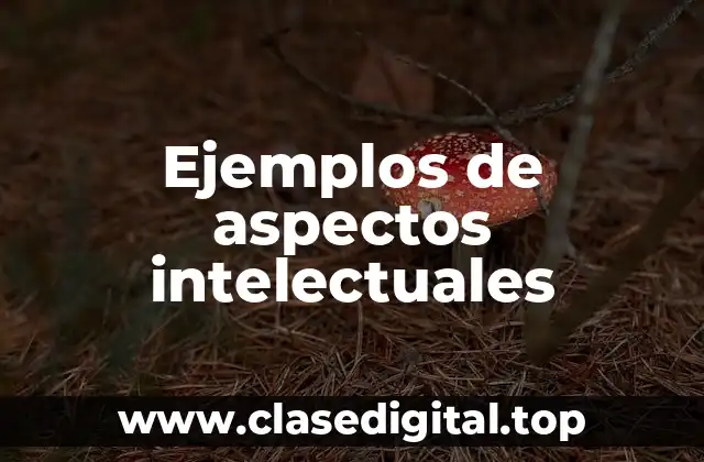 Ejemplos de aspectos intelectuales