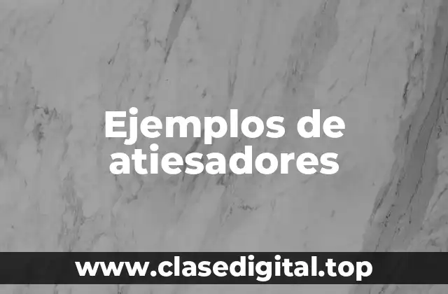 Ejemplos de atiesadores