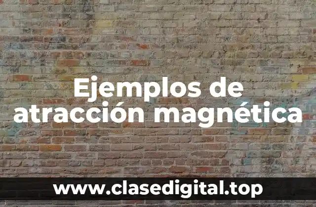 Ejemplos de atracción magnética