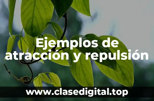 Ejemplos de atracción y repulsión