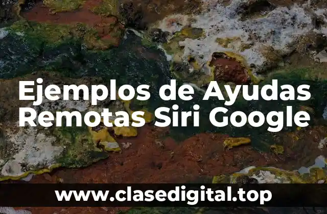 Ejemplos de Ayudas Remotas