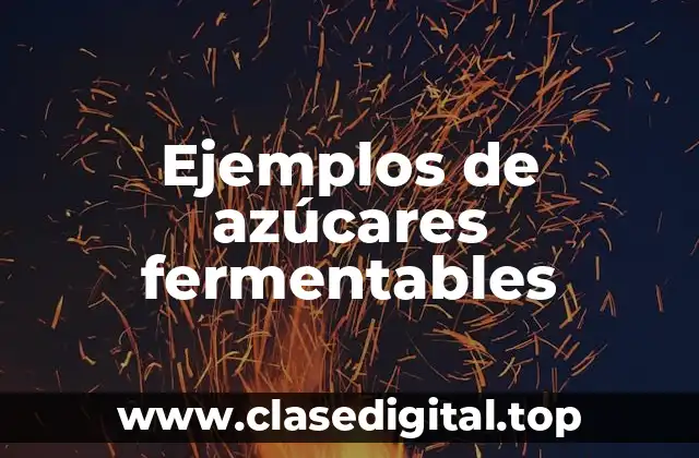 Ejemplos de azúcares fermentables