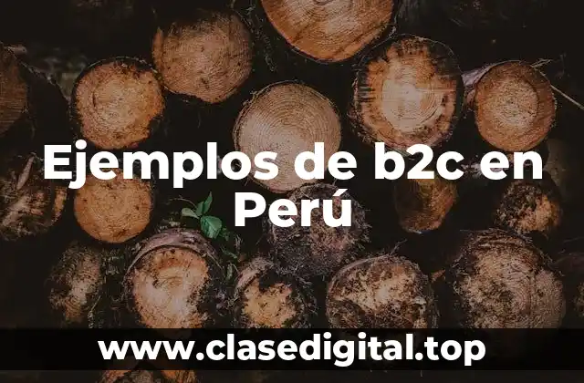 Ejemplos de b2c en Perú