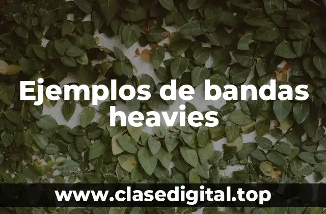 Ejemplos de bandas heavies