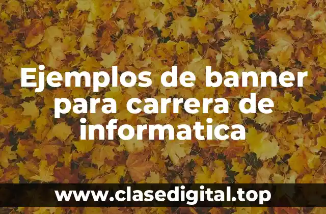 Ejemplos de banner para carrera de informatica