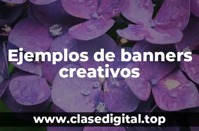 Ejemplos de banners creativos