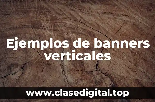 Ejemplos de banners verticales