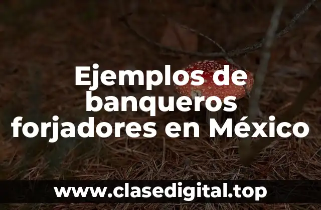Ejemplos de banqueros forjadores en México