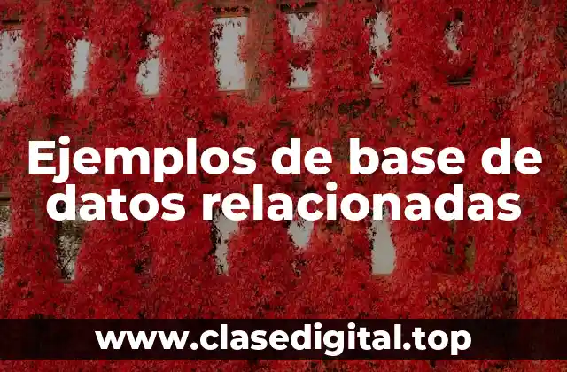 Ejemplos de base de datos relacionadas