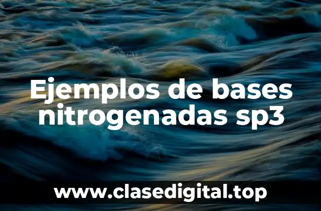 Ejemplos de bases nitrogenadas sp3