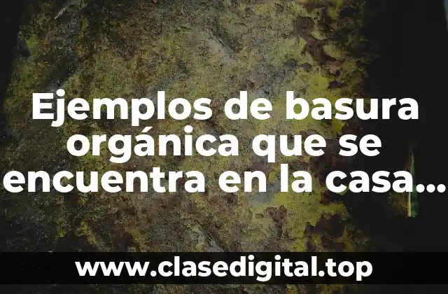 Ejemplos de basura orgánica