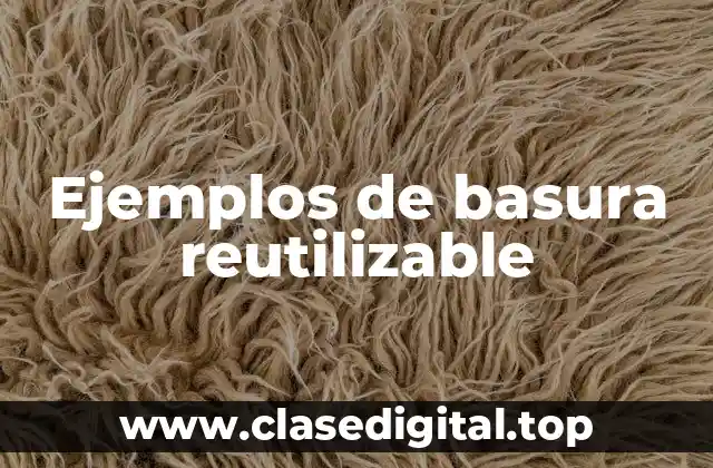 Ejemplos de basura reutilizable