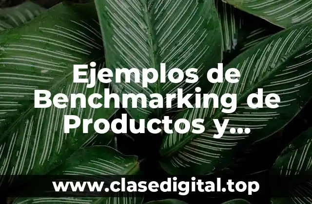 Ejemplos de Benchmarking de Productos y Significado