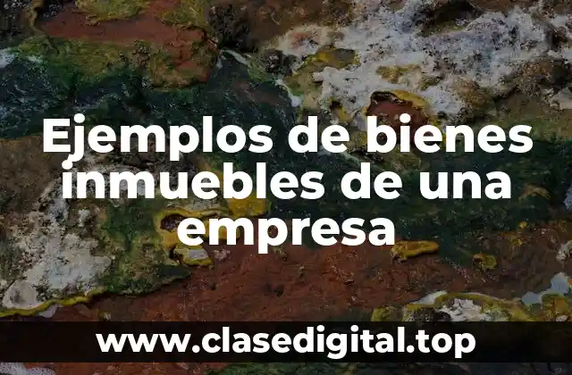 Ejemplos de bienes inmuebles de una empresa