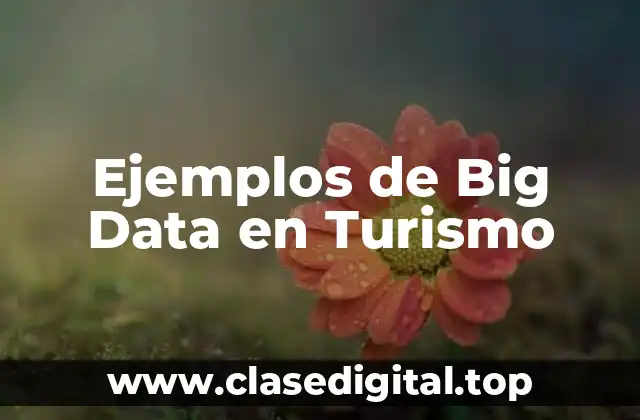 Ejemplos de Big Data en Turismo