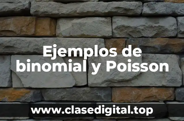 Ejemplos de distribuciones binomiales