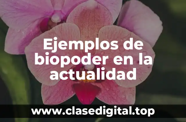 Ejemplos de biopoder en la actualidad