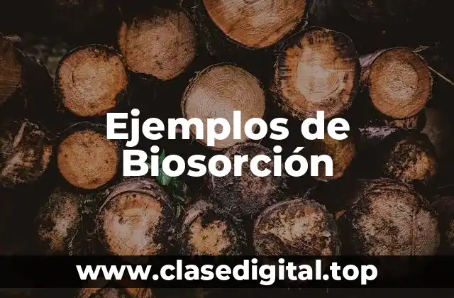 Ejemplos de Biosorción